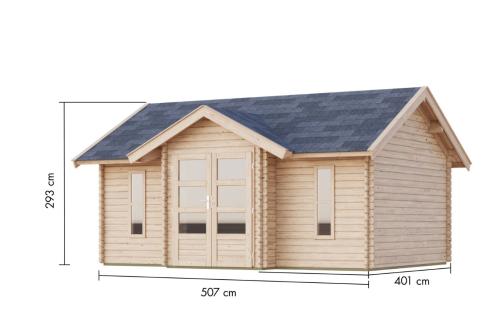 dřevěný domek KARIBU NORDLAND (48359) natur