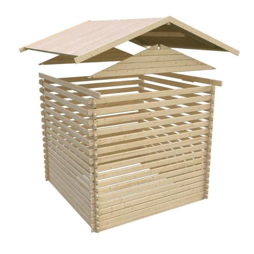 dřevěný domek KARIBU NORDLAND (48359) natur