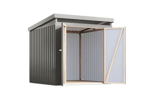 plechový domek KARIBU IRIDIUM 2 (48398) šedý