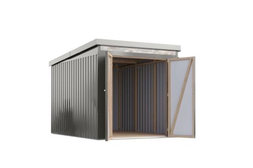 plechový domek KARIBU IRIDIUM 2,5 (48449) šedý