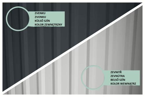 plechový domek KARIBU IRIDIUM 2,5+ přístavek 200 cm (48487) antracit