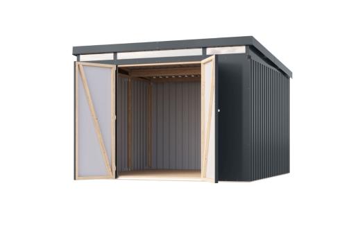 plechový domek KARIBU IRIDIUM 3,5 (48467) antracit