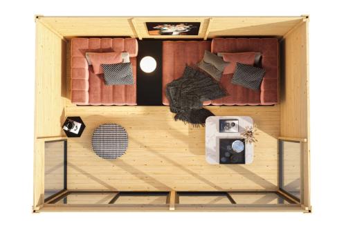 dřevěný domek KARIBU DICE 5 (50557) natur