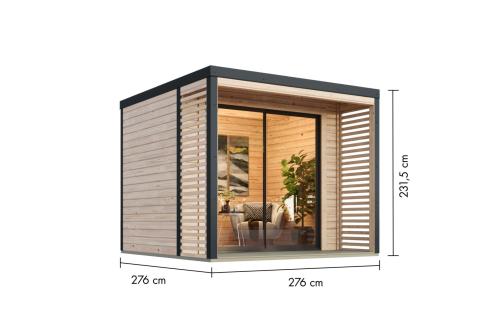 hybridní domek KARIBU SATURN (48350) natur / antracit