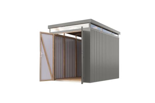 plechový domek KARIBU AURUM 2,5 (53667) šedý