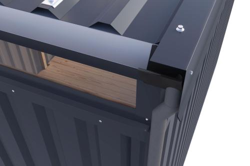 plechový domek KARIBU AURUM 2,5 (53667) šedý