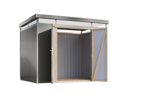 plechový domek KARIBU AURUM 3 (53668) šedý