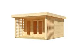 dřevěný domek KARIBU CHIONE (12136) natur