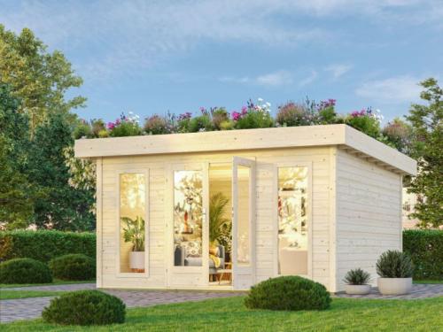 dřevěný domek KARIBU LOTUS  (12137) natur