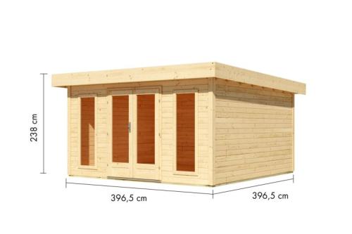 dřevěný domek KARIBU LOTUS  (12137) natur