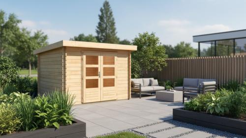 dřevěný domek KARIBU FLORA 5 (97617) natur