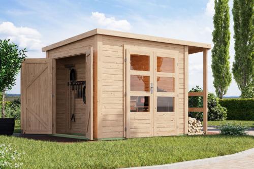 dřevěný domek KARIBU multifunkční (12145) natur