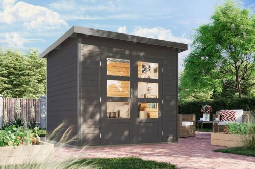 hybridní domek KARIBU PLUTO 2 (48210) terragrau / šedý