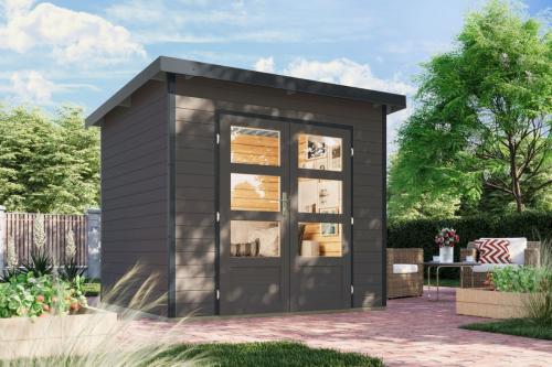 hybridní domek KARIBU PLUTO 2 (48217) terragrau / antracit