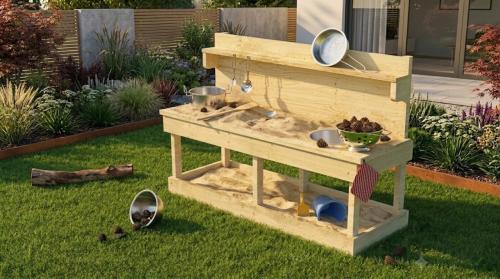 venkovní kuchyňka KARIBU SANDY (89382) natur