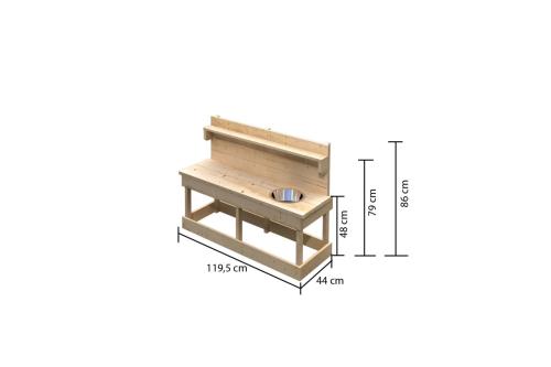 venkovní kuchyňka KARIBU SANDY (89382) natur