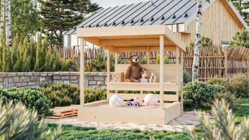 dětské pískoviště KARIBU MAX (12668) natur