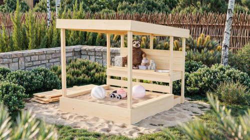 dětské pískoviště KARIBU MAX (12668) natur