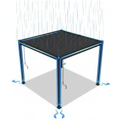 hliníková bioklimatická pergola LANITPLAST PREMIUM 6x3 m