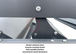 hliníková bioklimatická pergola LANITPLAST PREMIUM 6x3 m