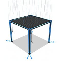 hliníková bioklimatická pergola LANITPLAST PREMIUM 10x3 m