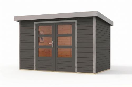 hybridní domek KARIBU JUPITER 4B (12316) terragrau / sv. šedá