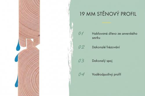 hybridní domek KARIBU JUPITER 4C (12394) antracit / sv. šedá + přístavek 219 cm