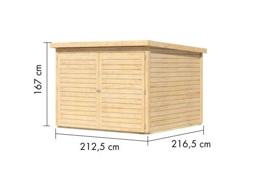 dřevěná garáž KARIBU FAHRRADGARAGE 4 (12484) natur