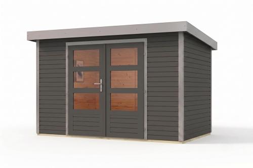 hybridní domek KARIBU JUPITER 5B (12330) terragrau / sv. šedá
