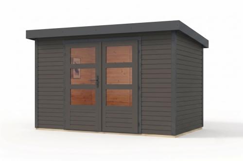 hybridní domek KARIBU JUPITER 5B (12331) terragrau / antracit