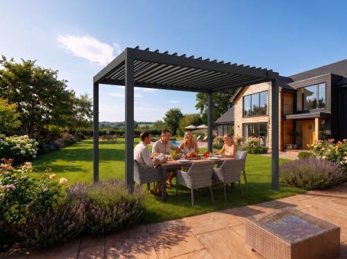 bioklimatická pergola LANITPLAST ALUGARDEN 3x3 m