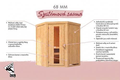 finská sauna KARIBU TAURIN (80649)