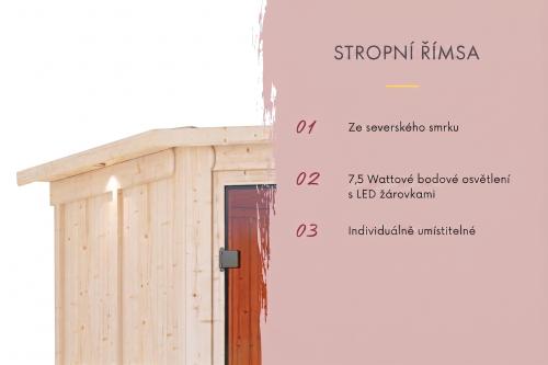 finská sauna KARIBU TAURIN (80650)
