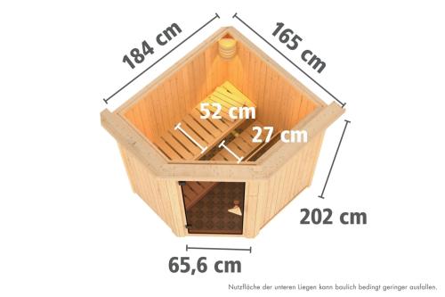 finská sauna KARIBU TAURIN (80650)