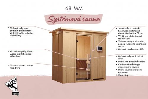 finská sauna KARIBU VARIADO (80675)