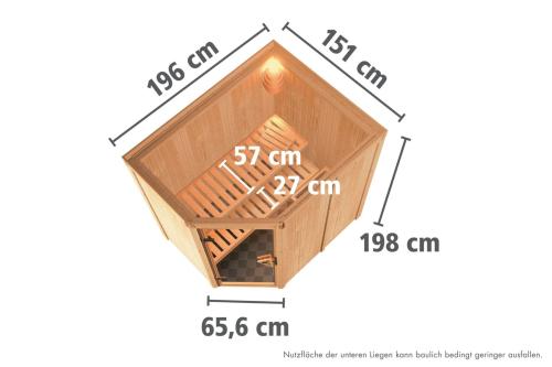 finská sauna KARIBU CARIN (75666)
