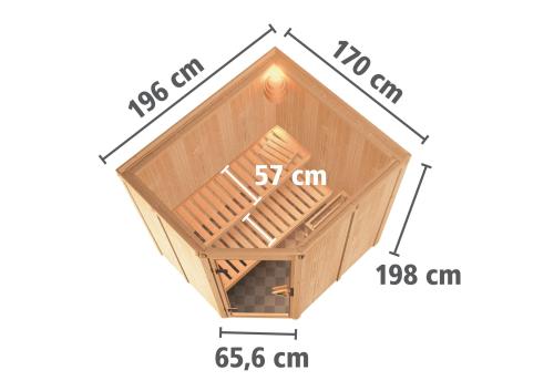 finská sauna KARIBU SIIRIN (71368)