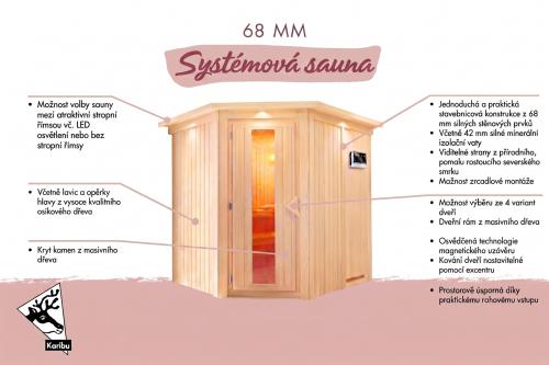 finská sauna KARIBU SIIRIN (59642)