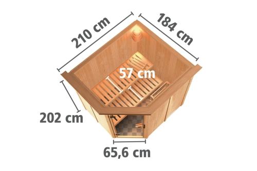 finská sauna KARIBU SIIRIN (71380)