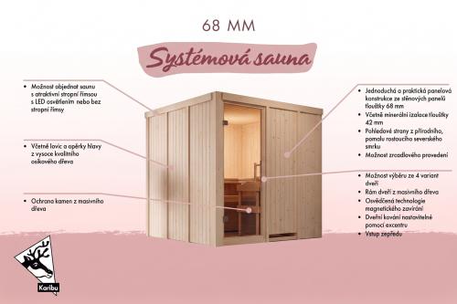 finská sauna KARIBU RODIN (75722)
