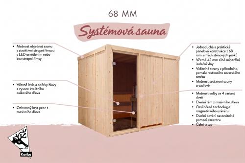 finská sauna KARIBU GOBIN (75757)