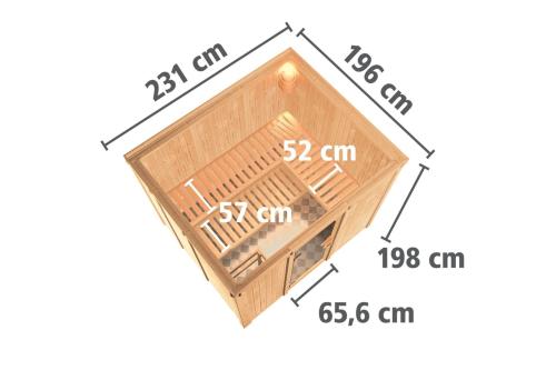 finská sauna KARIBU GOBIN (75765)