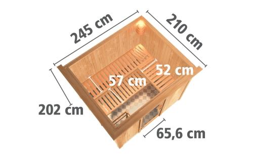 finská sauna KARIBU GOBIN (47119)