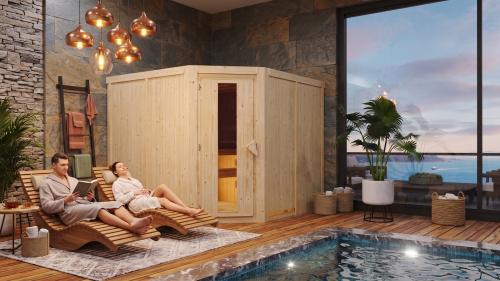finská sauna KARIBU MALIN (75781)