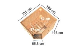 finská sauna KARIBU MALIN (75789)