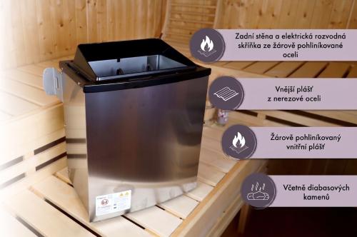 saunová kamna KARIBU 11 kW (70752) s externím dig. ovladačem
