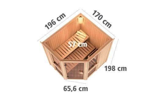 finská sauna KARIBU AMELIA 1 (66743)
