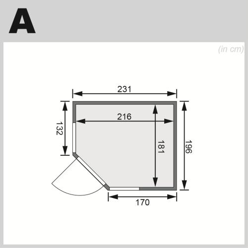 finská sauna KARIBU AMELIA 3 (66760)