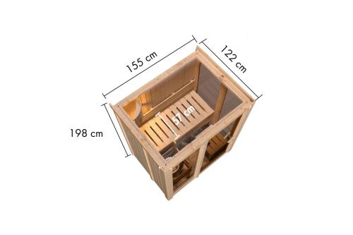 finská sauna KARIBU IRAVA 1 (86)