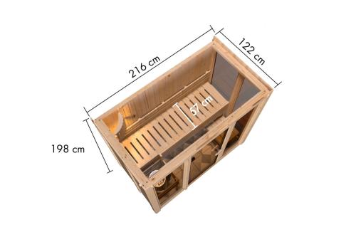 finská sauna KARIBU IRAVA 2 (87)